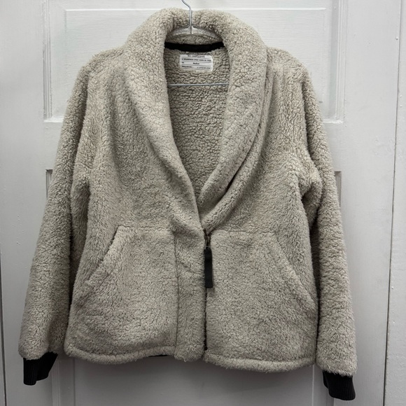 Jackets & Blazers - REI Sherpa Fleece Jacket Shawl Collar Cozy Outdoor Gorpcore Beige M
